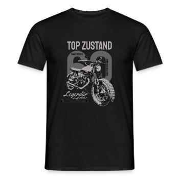 Légendaire depuis 1961 60ème anniversaire biker, moto - T-shirt homme - noir - Devant - AI Model Male 178 light (178cm)