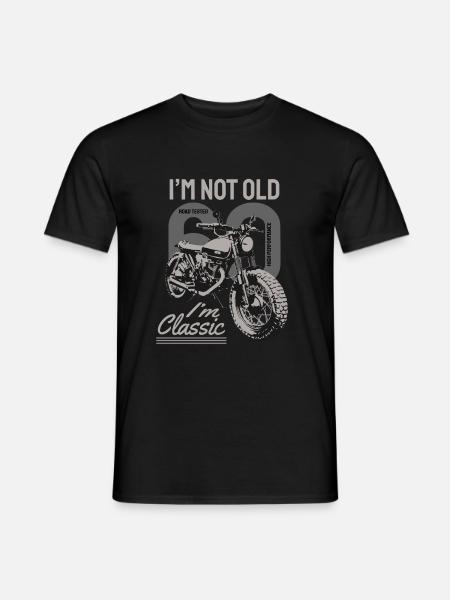I'm not old, I'm classic. 60. Geburtstag Biker. - Männer T-Shirt - Schwarz