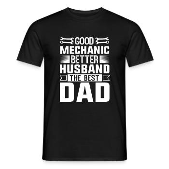 Good Mechanic Better Husband The Best Dad - Männer T-Shirt - Schwarz - Vorne - AI Model Male 178 light (178cm)