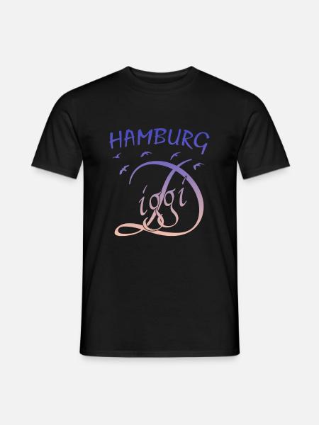 Hamburg Diggi - Männer T-Shirt - Schwarz
