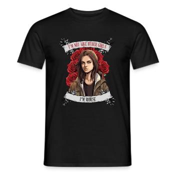 I'm not like other women, I'm worse - Men's T-Shirt - black - Front - AI Model Male 178 light (178cm)