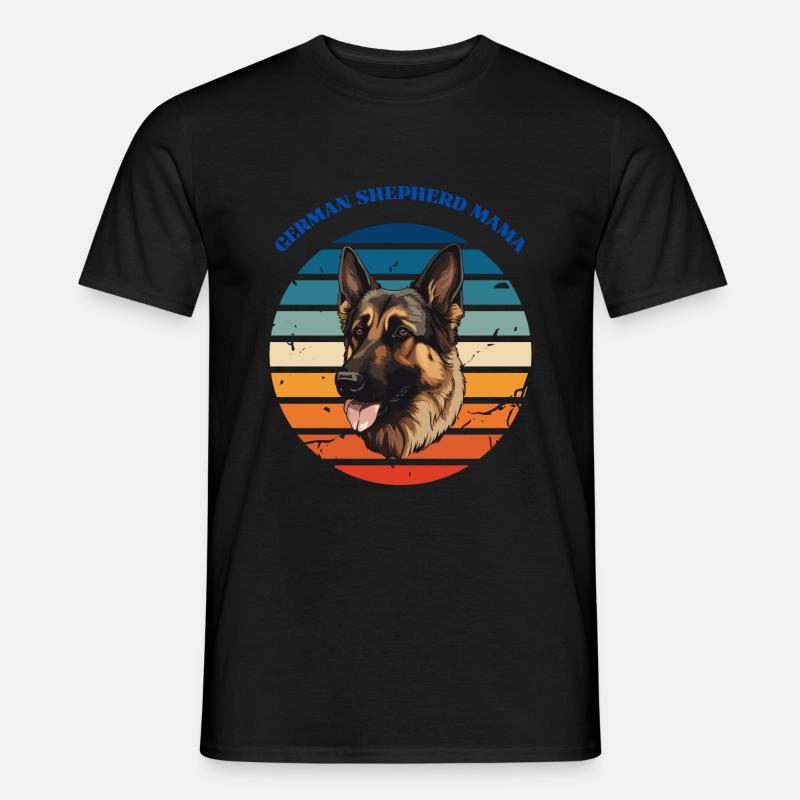 Deutscher Schäferhund Mama - Männer T-Shirt - Schwarz