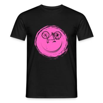 Bicycle Face - Men's T-Shirt - black - Front - AI Model Male 178 light (178cm)