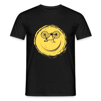 Bicycle Face - Men's T-Shirt - black - Front - AI Model Male 178 light (178cm)