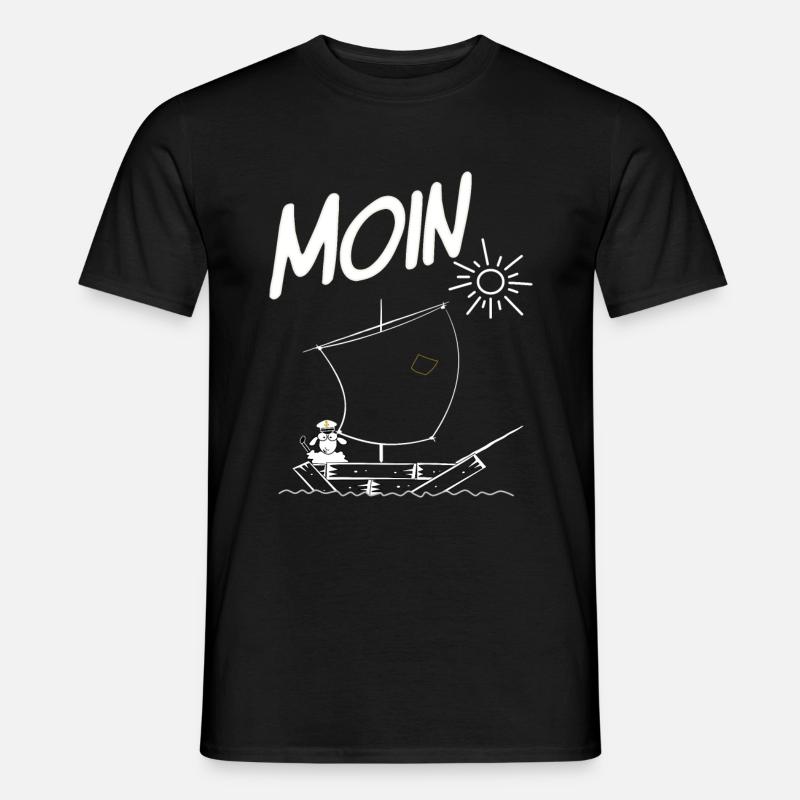 Moin - Männer T-Shirt - Schwarz
