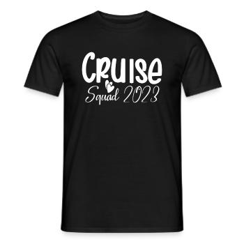 Équipe croisière 2023 - T-shirt homme - noir - Devant - AI Model Male 178 light (178cm)