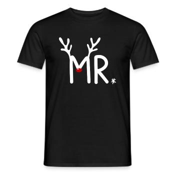 Rentier Familie Familienoutfit Weihnachten - Männer T-Shirt - Schwarz - Vorne - AI Model Male 178 light (178cm)
