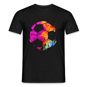 SOCCER PLAYER SOCCER - Men's T-Shirt - black - Front - AI Model Male 178 light (178cm)