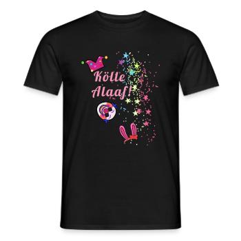 Stars, kölle alaaf, carnaval, clown - T-shirt homme - noir - Devant - AI Model Male 178 light (178cm)