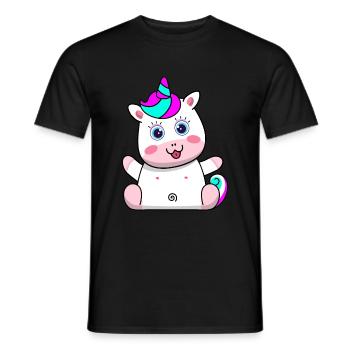 Licorne Design Enfant Fantasy Créature mythique Cadeau - T-shirt homme - noir - Devant - AI Model Male 178 light (178cm)