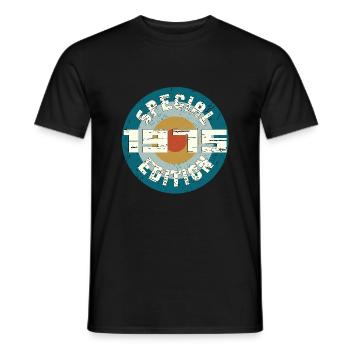 Special Edition 1975 Birthday Gift Vintage - Men's T-Shirt - black - Front - AI Model Male 178 light (178cm)