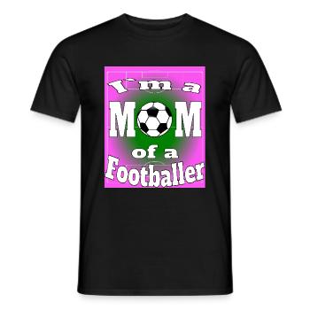 Mama Fussball Kind Sport Familie Geschenk - Männer T-Shirt - Schwarz - Vorne - AI Model Male 178 light (178cm)