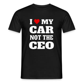 Auto Voiture PDG Cadeau Tuning Moteur Véhicule Véhicule - T-shirt homme - noir - Devant - AI Model Male 178 light (178cm)