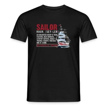 Sailor Defenders Of Freedom - T-shirt homme - noir - Devant - AI Model Male 178 light (178cm)