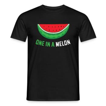 Wassermelone Sommer Eine Aus einer Melone - Männer T-Shirt - Schwarz - Vorne - AI Model Male 178 light (178cm)