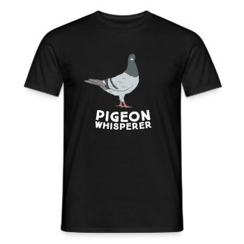 Pigeon Whisperer - Men's T-Shirt - black - Front - AI Model Male 178 light (178cm)
