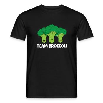 Broccoli Lover Team Broccoli Vegan - T-shirt homme - noir - Devant - AI Model Male 178 light (178cm)