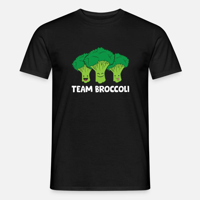 Broccoli Lover Team Broccoli Veganer - Männer T-Shirt - Schwarz