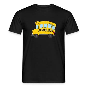 Enfants drôles Bus scolaire Cadeau pour le bus scolaire - T-shirt homme - noir - Devant - AI Model Male 178 light (178cm)