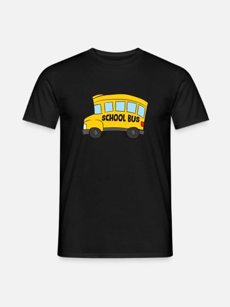 Lustiges Kinder Schulbus Geschenk Für Schulbus - Männer T-Shirt - Schwarz