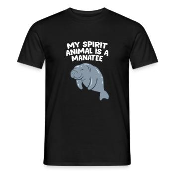 Seekühe Sind Meine Lieblingstiere - Männer T-Shirt - Schwarz - Vorne - AI Model Male 178 light (178cm)