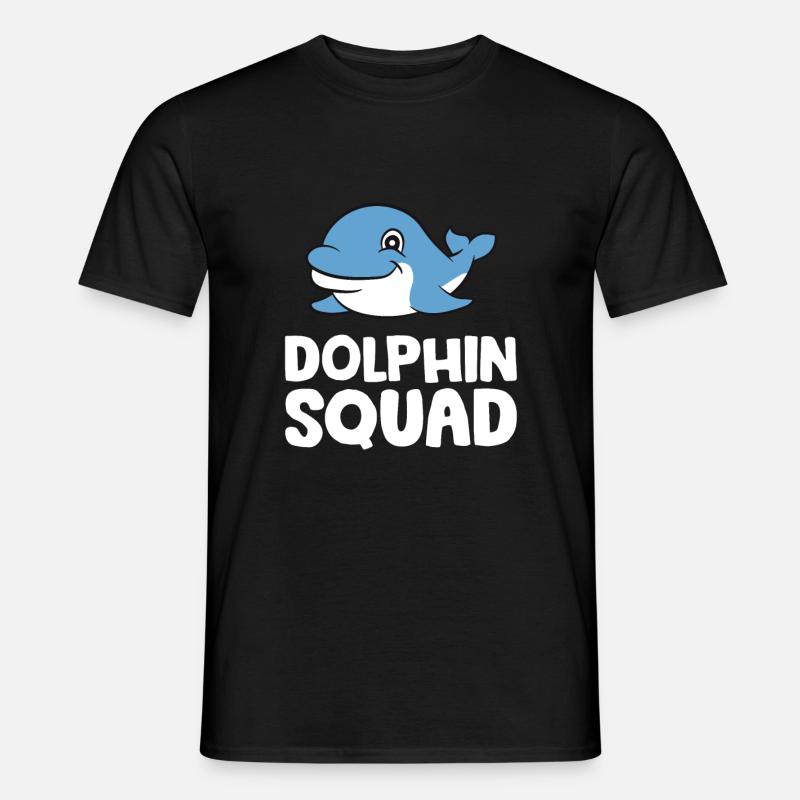 Dolphin Squad Team Dolphin - Men's T-Shirt - black
