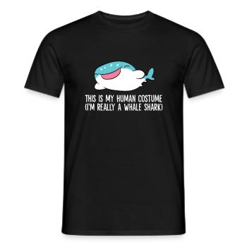 Das ist mein menschliches Kostüm Ich bin wirklich - Männer T-Shirt - Schwarz - Vorne - AI Model Male 178 light (178cm)