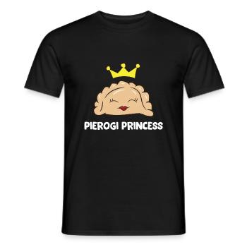 Pierogi Princess Mädchen Frauen Polnisch Pierogi - Männer T-Shirt - Schwarz - Vorne - AI Model Male 178 light (178cm)