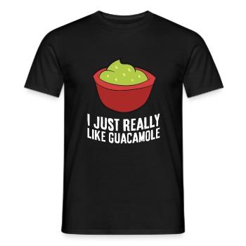 Guacamole Lover I Just Really Like Guacamole - Men's T-Shirt - black - Front - AI Model Male 178 light (178cm)