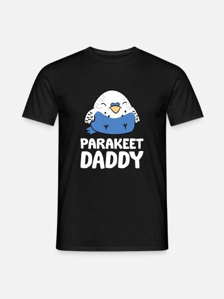 Perruche Papa Perruche Drôle - T-shirt homme - noir