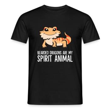 Bartagamen sind mein Seelentier Haustier - Männer T-Shirt - Schwarz - Vorne - AI Model Male 178 light (178cm)