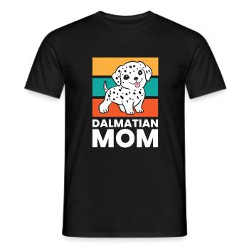 Dalmatian Dog Mama Dalmatian Mom - Men's T-Shirt - black - Front - AI Model Male 178 light (178cm)