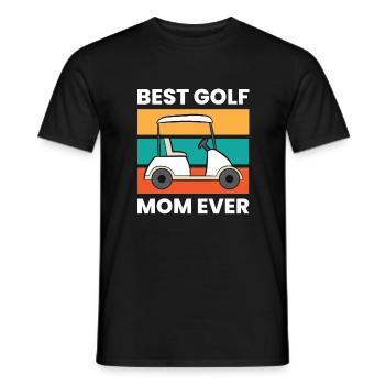 Golf Maman Golf Sport Drôle Meilleure Maman Golf Jamais - T-shirt homme - noir - Devant - AI Model Male 178 light (178cm)