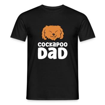 Cockapoo Dog Papa Cockapoo Dad - Men's T-Shirt - black - Front - AI Model Male 178 light (178cm)