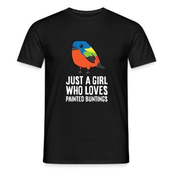 Nur ein Mädchen, das gemalte Sprossen liebt - Männer T-Shirt - Schwarz - Vorne - AI Model Male 178 light (178cm)