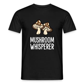 Mushroom Hunter Foraging Mycology Mushroom - Men's T-Shirt - black - Front - AI Model Male 178 light (178cm)