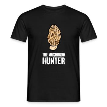 Morchelpilze Sammeln Mykologe Der Pilzjäger - Männer T-Shirt - Schwarz - Vorne - AI Model Male 178 light (178cm)