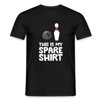 Lustiges Bowling Das ist mein Ersatz - Männer T-Shirt - Schwarz - Vorne - AI Model Male 178 light (178cm)