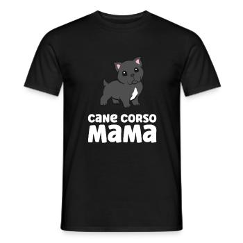 Cane Corso Mom Funny Cane Corso Dog - Men's T-Shirt - black - Front - AI Model Male 178 light (178cm)