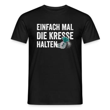 Einfach Mal die Kresse Halten Gartenlust Gärtner - Männer T-Shirt - Schwarz - Vorne - AI Model Male 178 light (178cm)