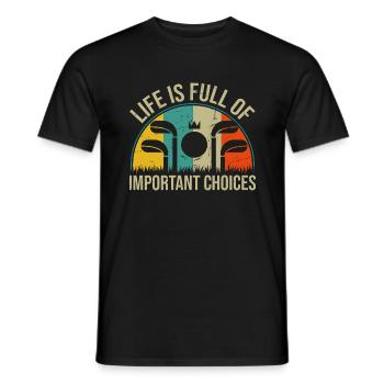 Golf Golf Clubs de golf Golfeur - T-shirt homme - noir - Devant - AI Model Male 178 light (178cm)