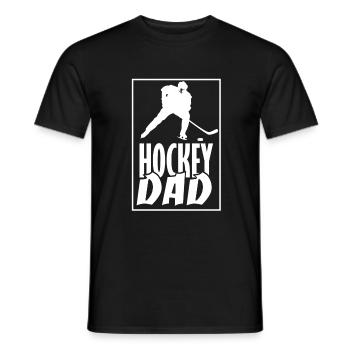 Hockey Dad Eishockey Papa - Männer T-Shirt - Schwarz - Vorne - AI Model Male 178 light (178cm)