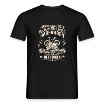 Fahrradtour Fahrradfahrer - Männer T-Shirt - Schwarz - Vorne - AI Model Male 178 light (178cm)