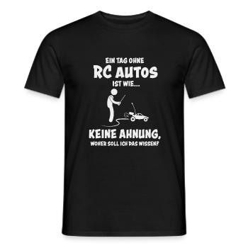 RC Car Ferngesteuerte Modellbau Autos - Männer T-Shirt - Schwarz - Vorne - AI Model Male 178 light (178cm)