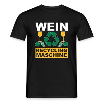 Wein - Männer T-Shirt - Schwarz - Vorne - AI Model Male 178 light (178cm)