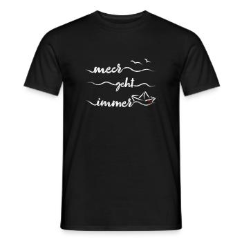 Papierschiff Meer Papierboot Papierschiffchen - Männer T-Shirt - Schwarz - Vorne - AI Model Male 178 light (178cm)