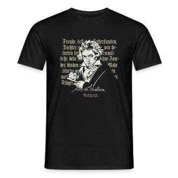 Beethoven 9. Symphonie Ode an die Freude - Männer T-Shirt - Schwarz - Vorne - AI Model Male 178 light (178cm)