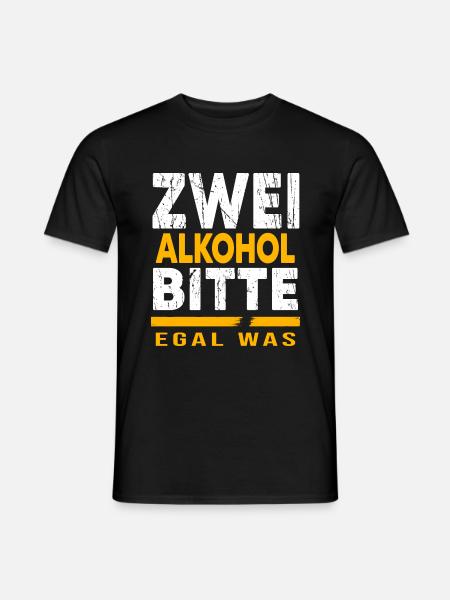Bier Biergarten Trinkspruch Bierbauch - Männer T-Shirt - Schwarz