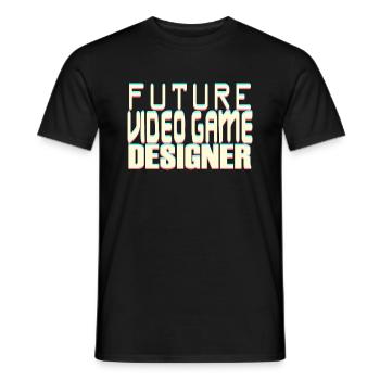 Future Video Game Designer - Männer T-Shirt - Schwarz - Vorne - AI Model Male 178 light (178cm)