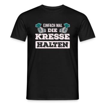 Einfach Mal die Kresse Halten Gartenlust Gärtner - Männer T-Shirt - Schwarz - Vorne - AI Model Male 178 light (178cm)